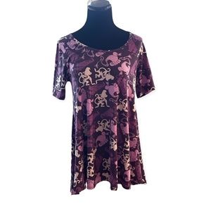 XXS LuLaRoe Disney Perfect Tee NEW Fabulous Purple Aladdin Sidekicks 00-4